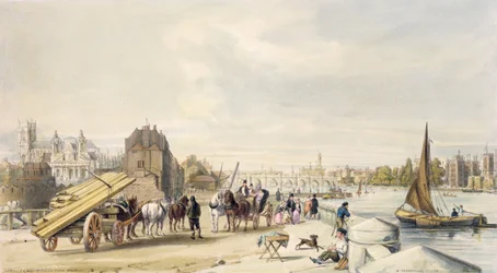 Lambeth and Westminster from Millbank